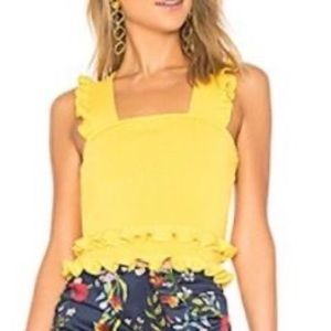 C/MEO COLLECTIVE yellow tank top